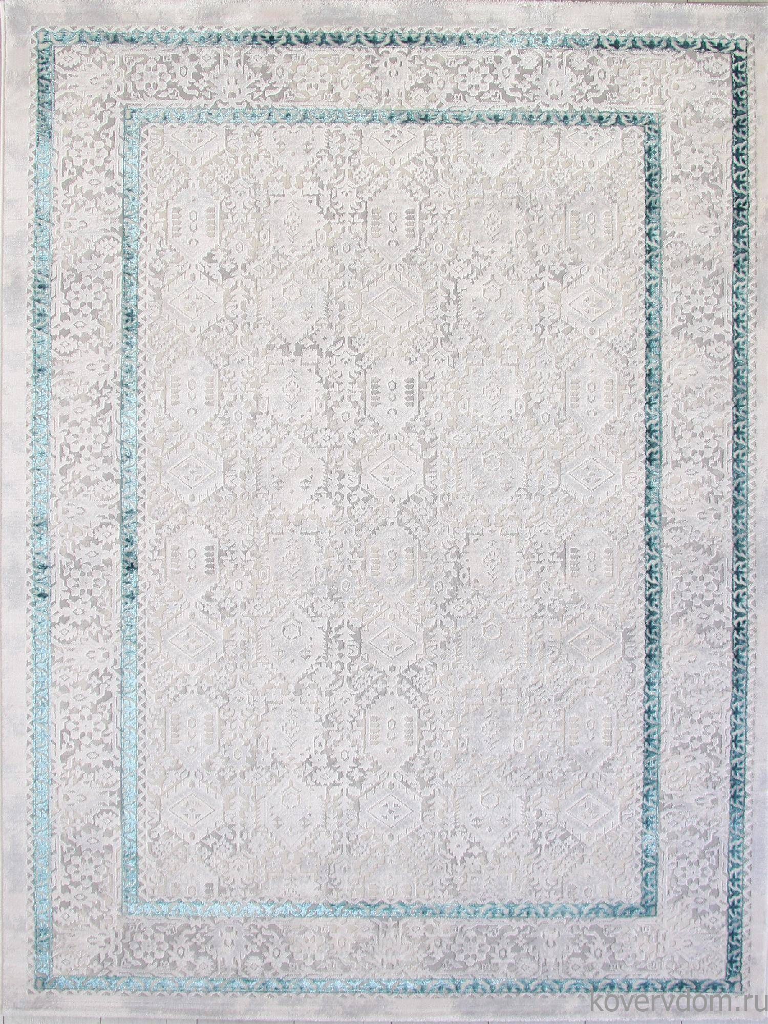 Ковер AMELI 9255A S.L.GREY / P.TURQUOISE