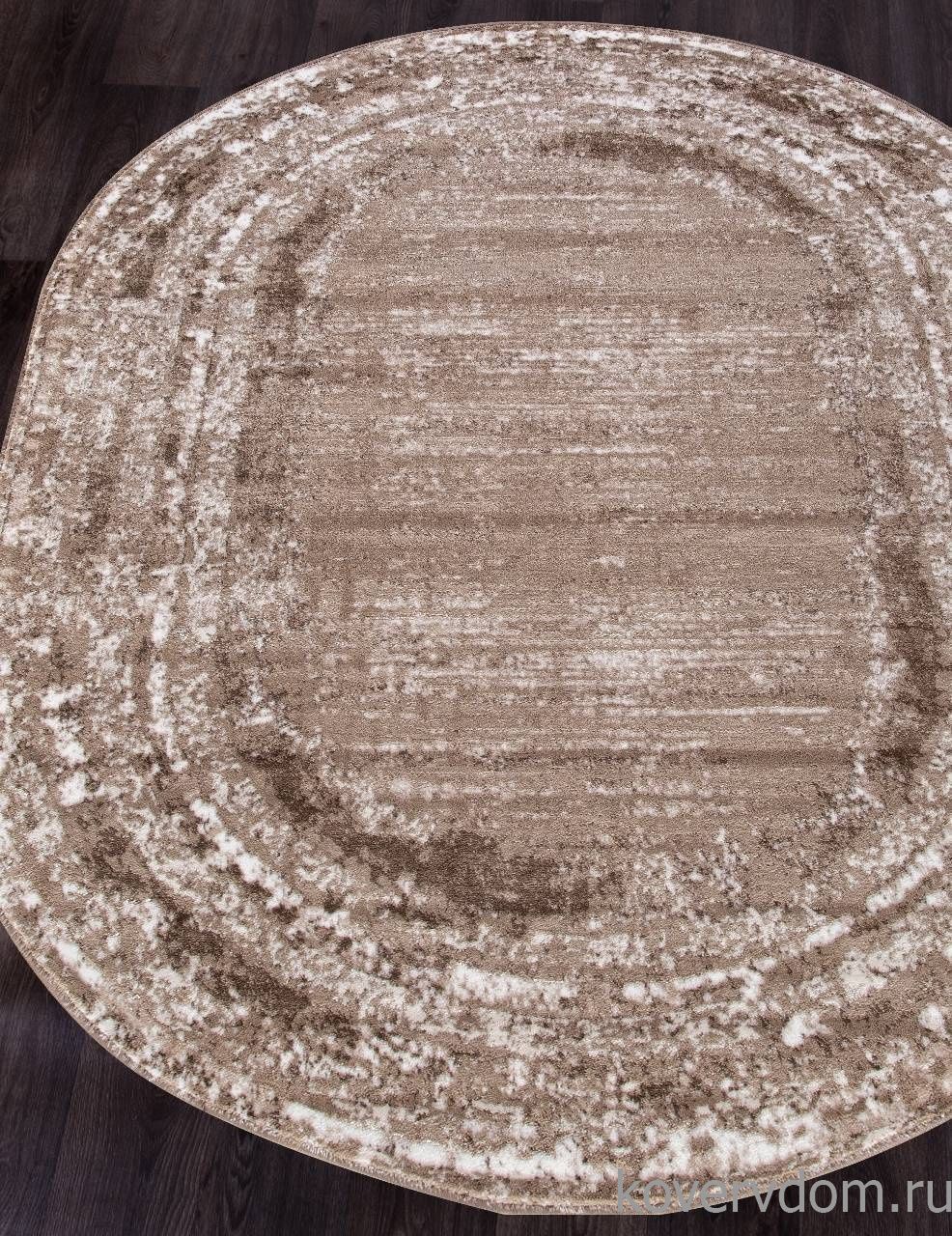 Ковер MARDAN 1280A VIZON SHRINK / BROWN Овал Ковер MARDAN 1280A VIZON SHRINK / BROWN Овал