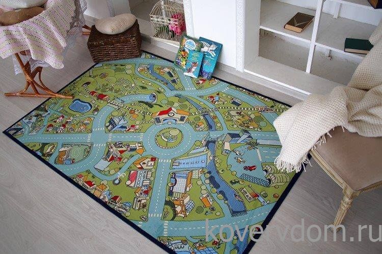 Детский развивающий ковер PTT Sorona Веселая деревушка  