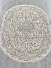 Ковер MOSSO 27239A CREAM / BLUE Овал