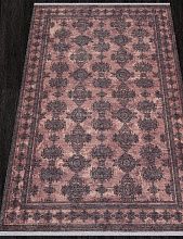 Ковер из Турции безворсовый LOTUS AB028A RED / BLACK