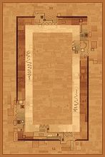 Овальный ковер обычный ворс ISFAHAN LEO sahara ОВАЛ