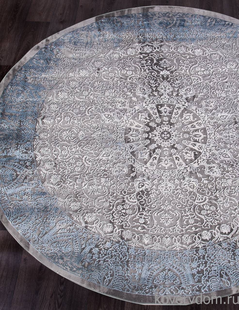 Ковер ARMINA 03878A BLUE / BLUE Круг