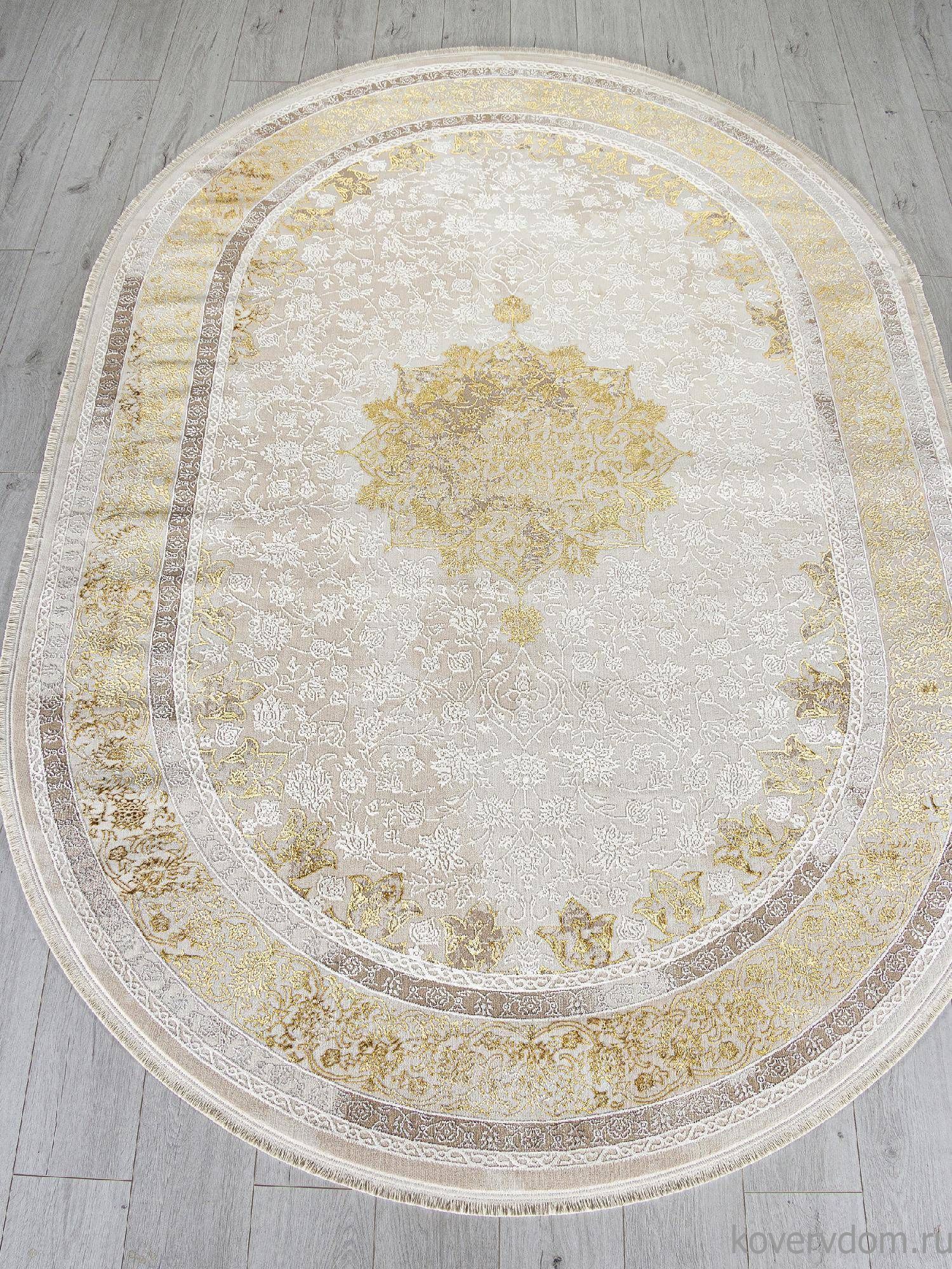 Ковер DELINA A064A CREAM / GOLD FDY Овал