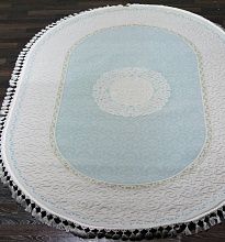Круглый ковер HUNKAR 07908A BLUE / BLUE Овал