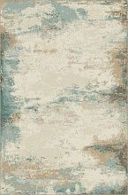 Пушистый овальный ковер NIKA D994 BEIGE-BLUE