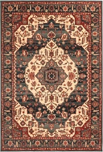 Ковер из шерсти коричневый шерстяной OSTA Kashqai 4377 400