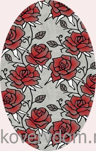 Ковер Графит 09-30763-04 ОВАЛ 