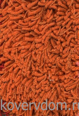 Ковер Шегги акрил В8 оранж овал